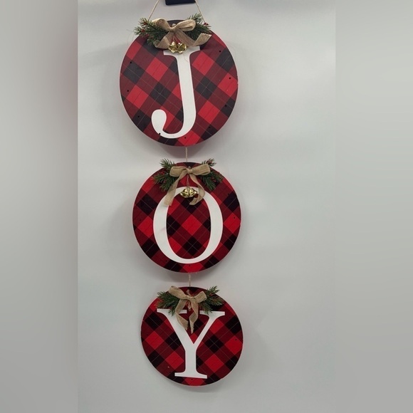 3-Piece Christmas Wreath Decoration Set, JOY - Picture 6 of 10